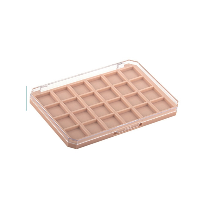 2038-88 Pink Square 88 Grids Eyeshadow Case