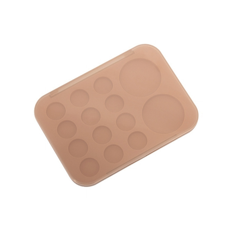 2025-10 Coral Square 10 Grids Eyeshadow Case