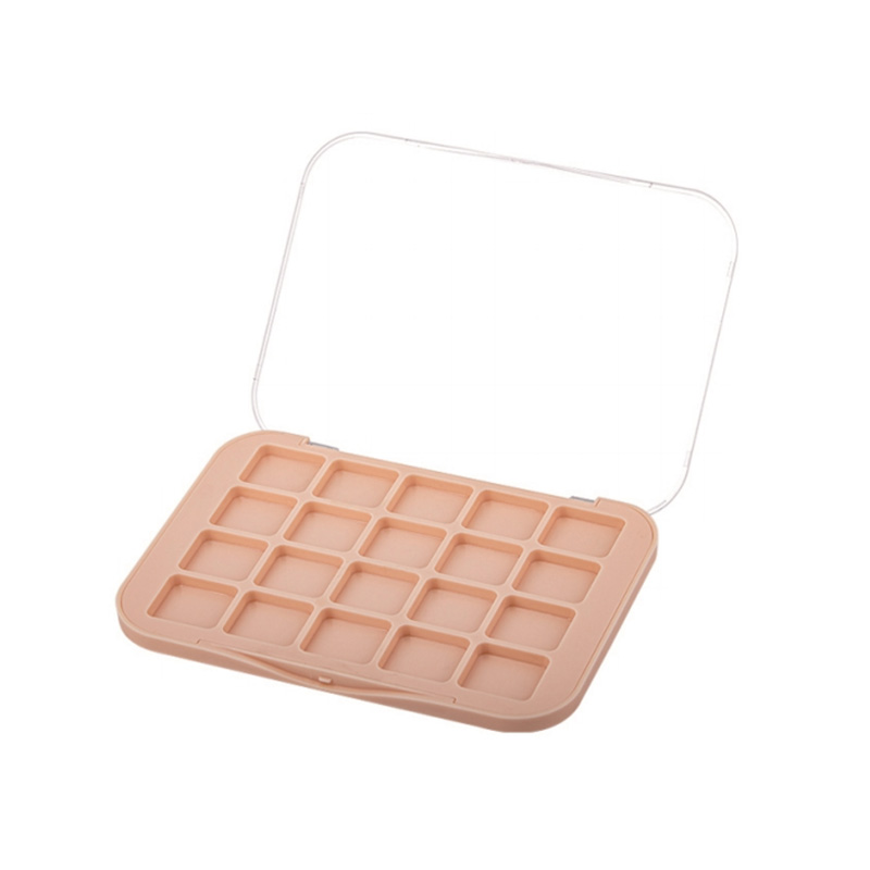 2031-20 Orange Square 20 Grids Eyeshadow Case