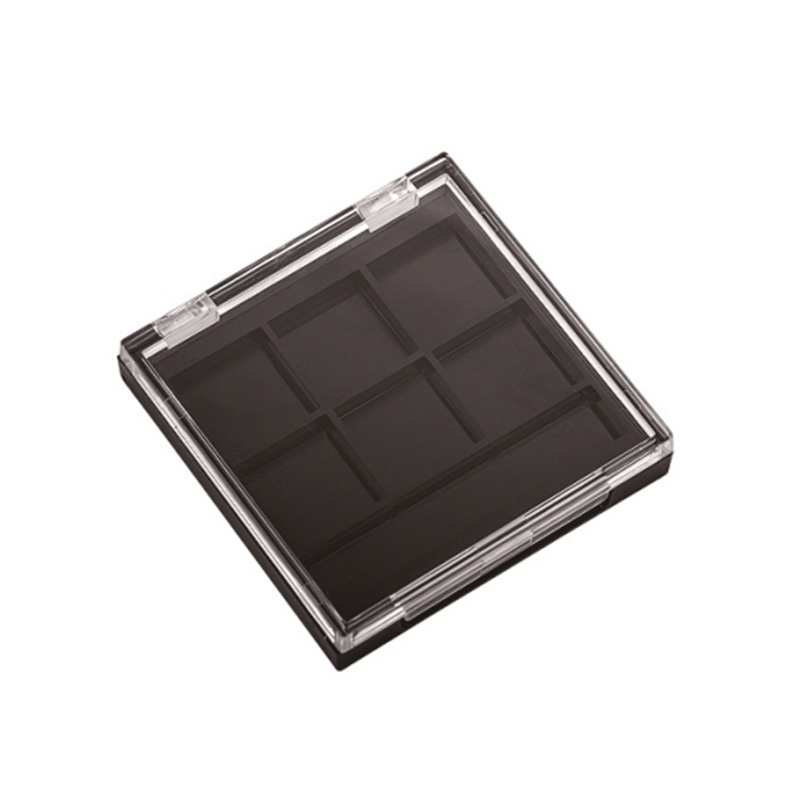 2011-1 Transparent Square 5+2 Grids Eyeshadow Case