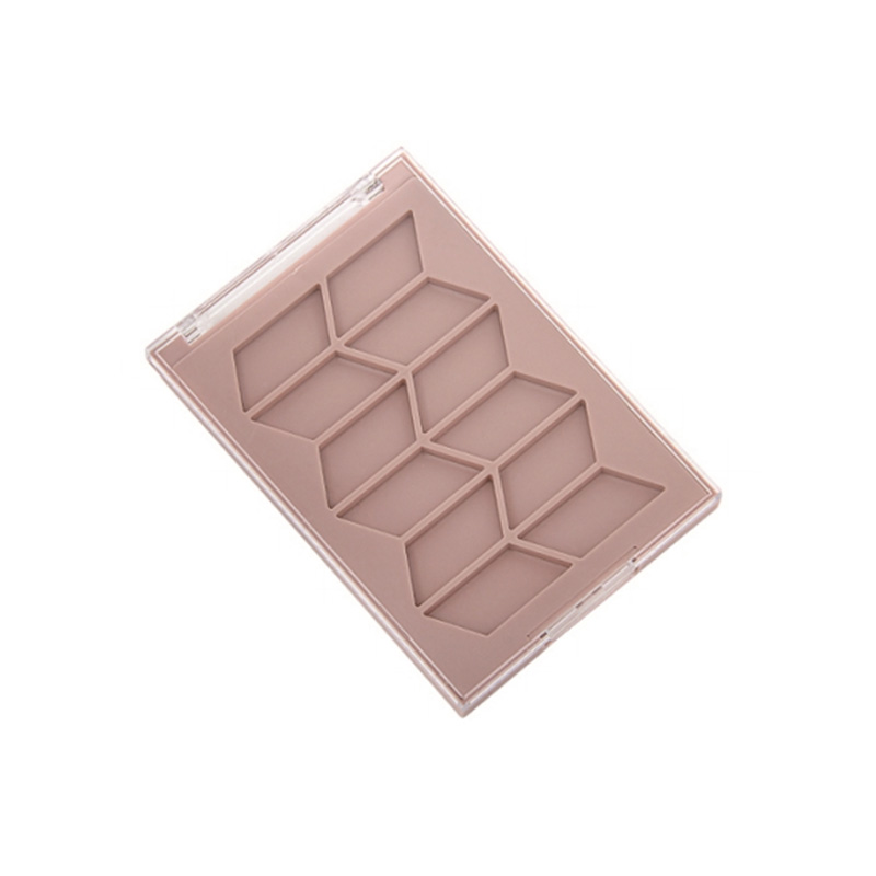 2025-10 Coral Square 10 Grids Eyeshadow Case