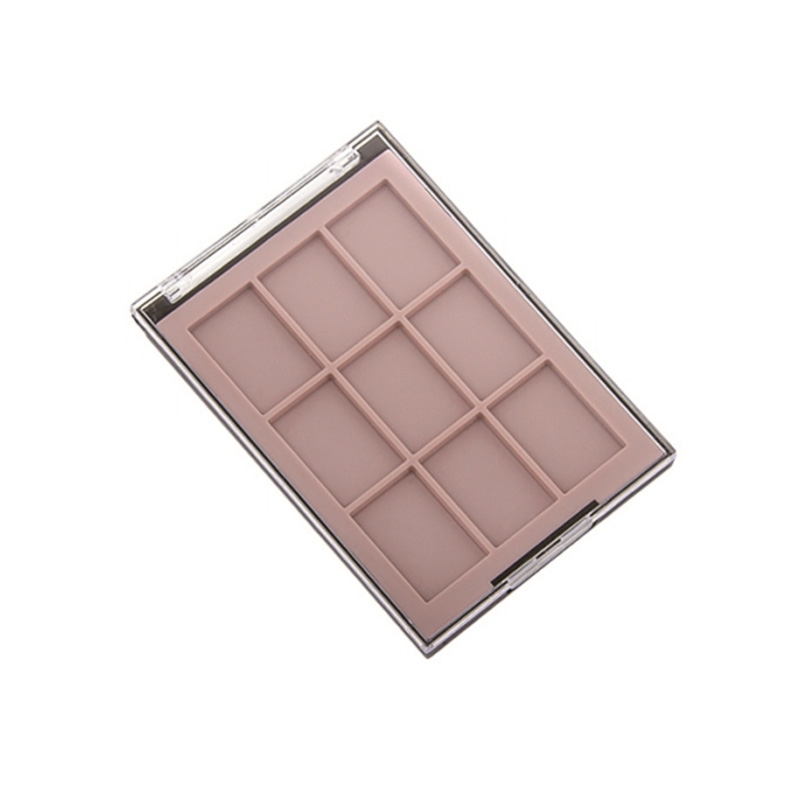 2025-10 Coral Square 10 Grids Eyeshadow Case