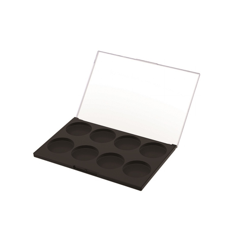 707-8 Black Square 8 Grids Eyeshadow Case