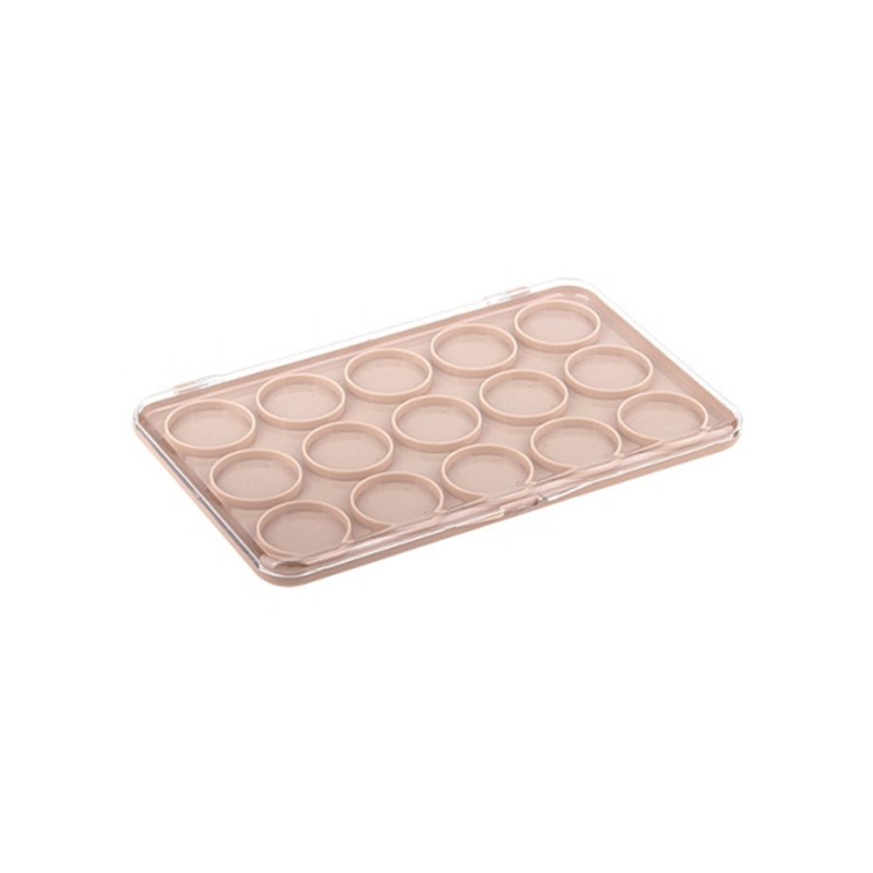 1009-24 Mint Green Round 24 Grids Eyeshadow Case