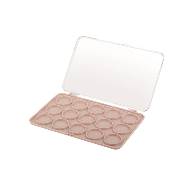 2010-15 Pink Square 15 Grids Eyeshadow Case