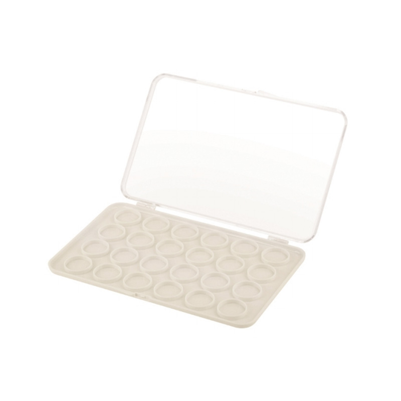 2010-24 White Square 24 Grids Eyeshadow Case