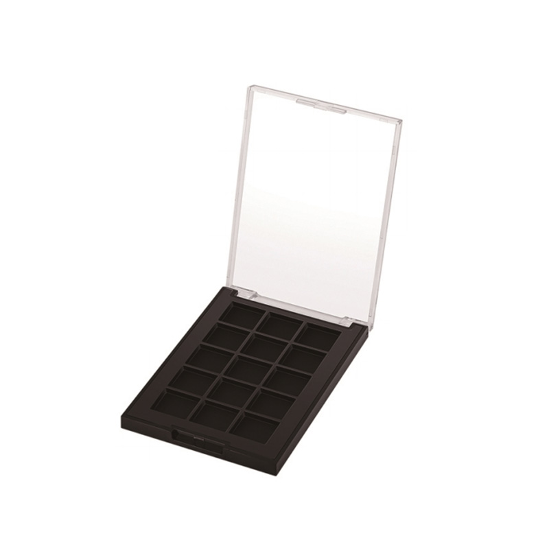 2015-15 Black Square 15 Grids Eyeshadow Case