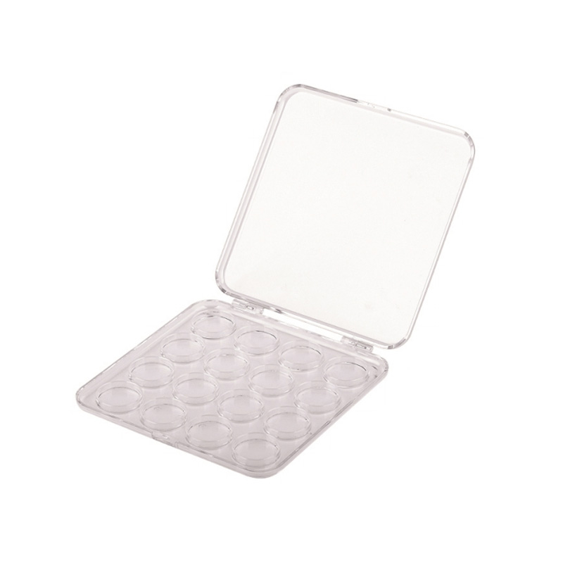 2020-16 White Square 16 Grids Eyeshadow Case