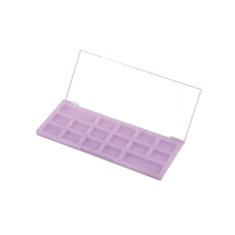 401-16 Purple Square 16 Grids Eyeshadow Case