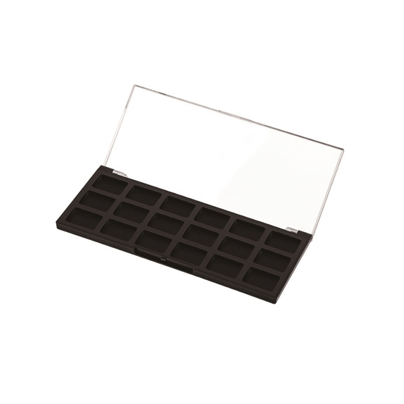 401-18 Black Square 18 Grids Eyeshadow Case