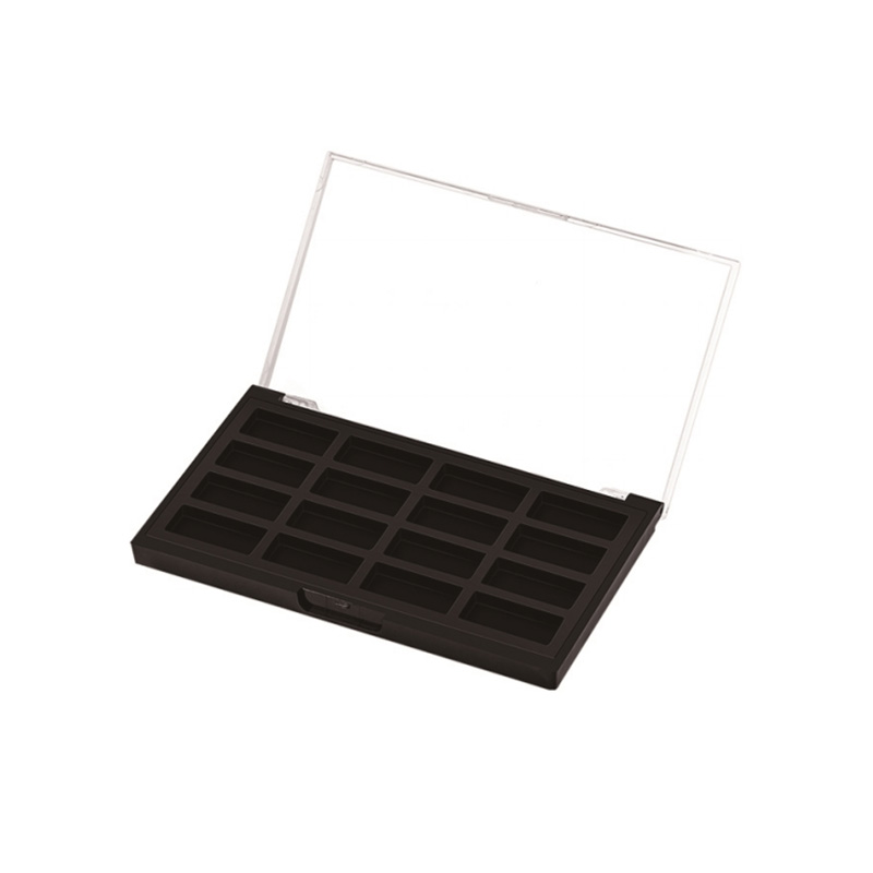 405-16 Black Square 16 Grids Eyeshadow Case