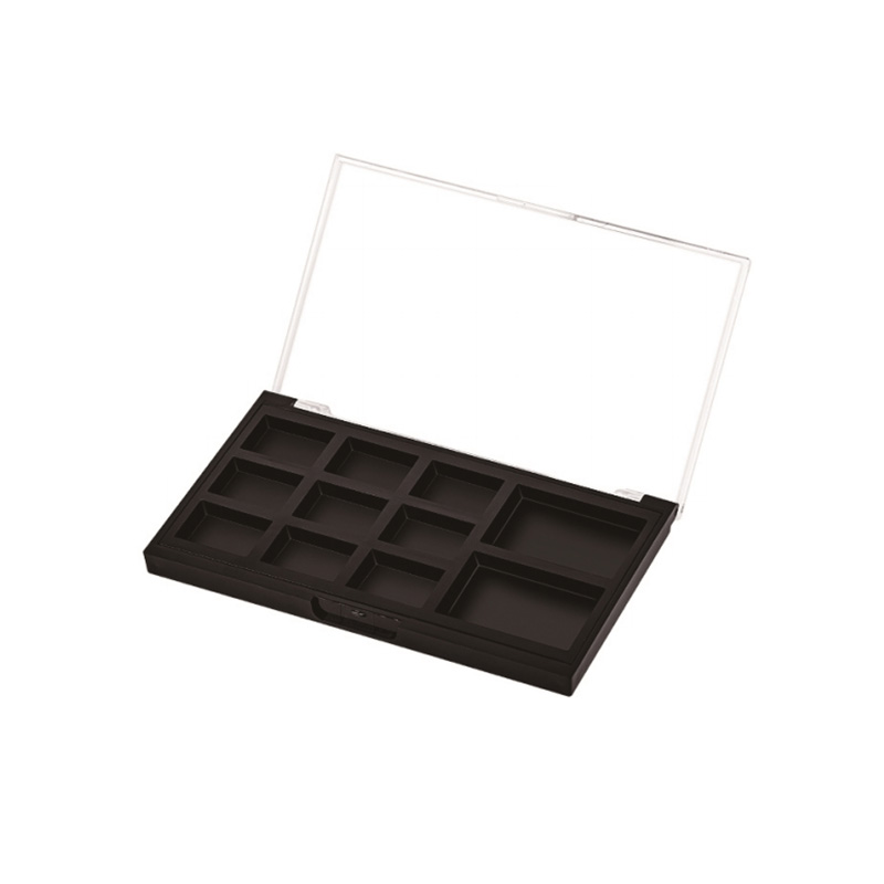 405-9+2 Black Square 9+2 Grids Eyeshadow Case