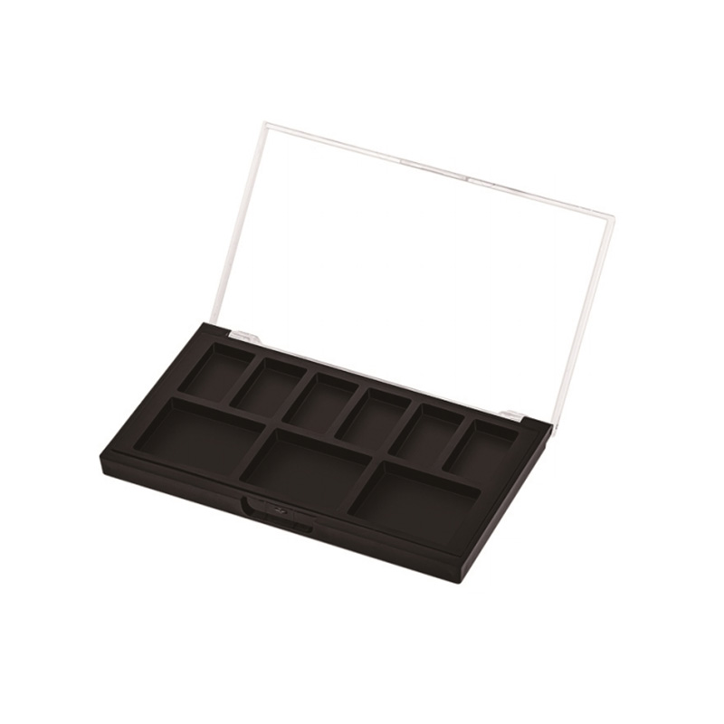 405-9 Black Square 9 Grids Eyeshadow Case