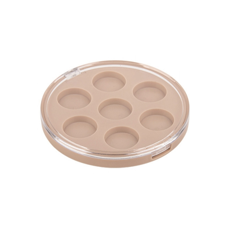 506-7 Nude Round 7 Grids Eyeshadow Case