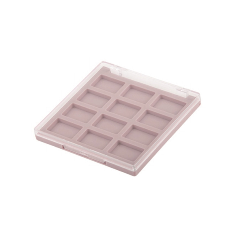 1007-15 Black Square 15 Grids Eyeshadow Case