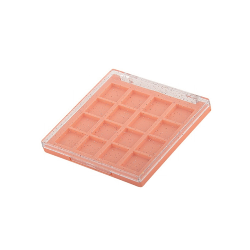 1007-15 Black Square 15 Grids Eyeshadow Case