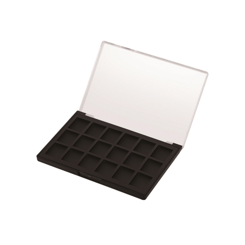 809-18 Black Square 18 Grids Eyeshadow Case