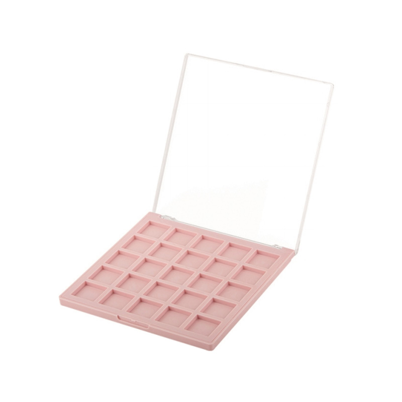 909-25 Square Pink Square 25 Grids Eyeshadow Case