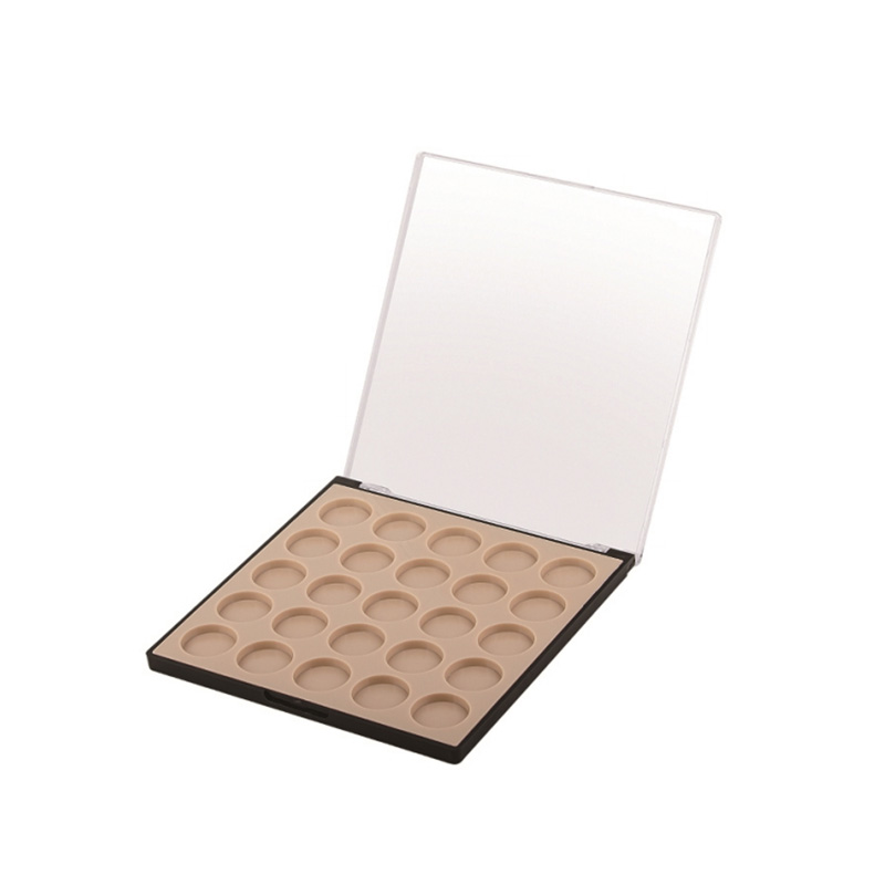 909-25 Round Nude Square 25 Grids Eyeshadow Case